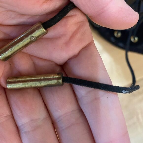 Victoria’s Secret Lace up black Ankle booties. Excellent condition. Size 7 - Picture 10 of 12